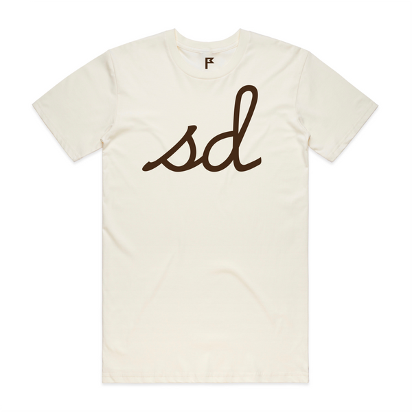 SD STAPLE TEE - NATURAL