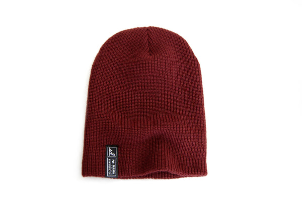 2 IN 1 Cuffed & Slouchy Beanie- SANGRIA