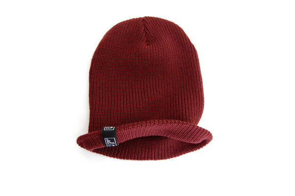 2 IN 1 Cuffed & Slouchy Beanie- SANGRIA