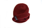 2 IN 1 Cuffed & Slouchy Beanie- SANGRIA